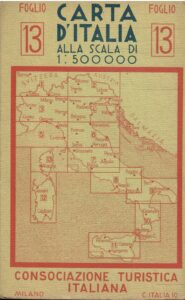 CARTA D’ITALIA ALLA SCALA DI 1:500.000 FOGLIO 12