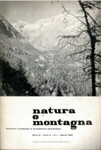 NATURA E MONTAGNA ANNO III N. 1/63