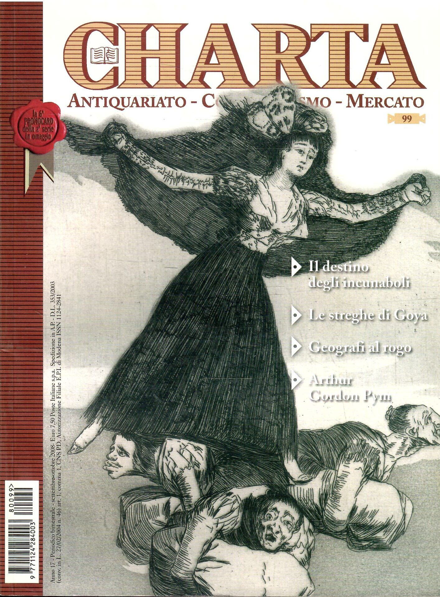 CHARTA ANTIQUARIATO COLLEZIONISMO MERCATO N. 98-2008