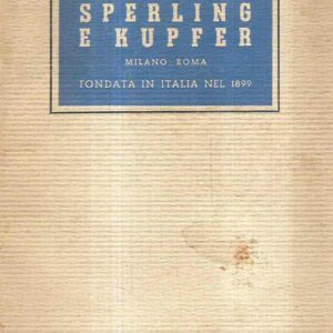 SPERLING E KUPFER - CATALOGO 1937
