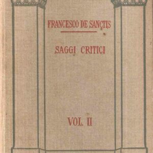 SAGGI CRITICI VOLUME SECONDO