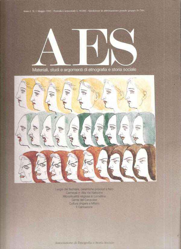AES - MATERIALI, STUDI E ARGOMENTI DI ETNOGRAFIA E STORIA SOCIALE - ANNO 1 N. 1