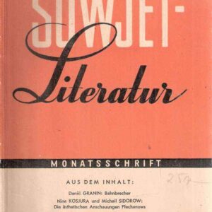 SOWJET LITERATUR - MONATSCHRIFT