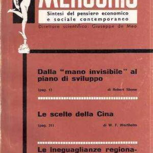 MERCURIO - SINTESI DEL PENSIERO ECONOMICO E SOCIALE CONTEMPORANEO