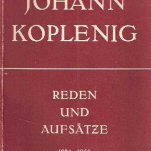 REDEN UND AUFSATZE 1924-1950