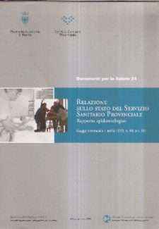 RELAZIONE SULLO STATO DEL SERVIZIO SANITARIO PROVINCIALE