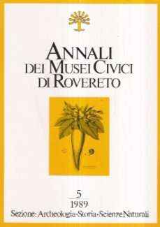 ANNALI DEI MUSEI CIVICI DI ROVERETO - N. 5/1989
