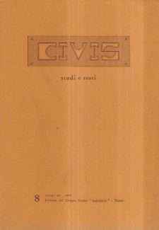 CIVIS - ATUDI E TESI N. 8 ANNO III