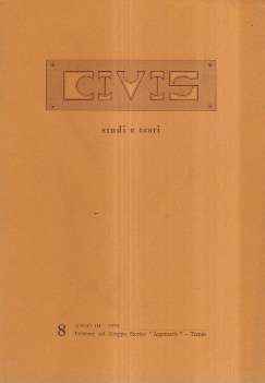 CIVIS - ATUDI E TESI N. 8 ANNO III