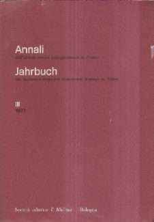 ANNALI DELL'ISTITUTO STORICO ITALO-GERMANICO IN TRENTO - N. III/1977