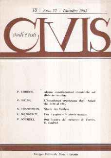 CIVIS - STUDI E TESTI N. 18 ANNO VI