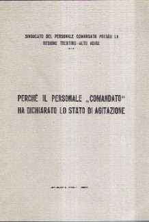 PERCHE' IL PERSONALE "COMANDATO" HA DICHIARATO LO STATO DI AGITAZIONE