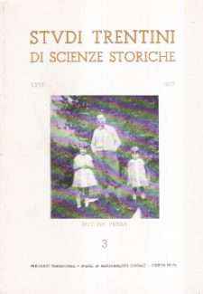 STUDI TRENTINI DI SCIENZE STORICHE 3/87 - SEZIONE PRIMA