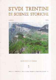 STUDI TRENTINI DI SCIENZE STORICHE 1/95 - SEZIONE SECONDA