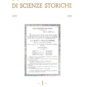 STUDI TRENTINI DI SCIENZE STORICHE 1 - LXV/86