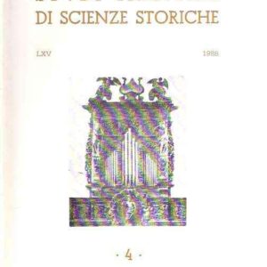 STUDI TRENTINI DI SCIENZE STORICHE 4 - LXV/86