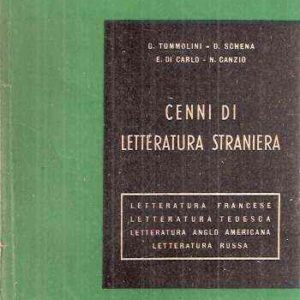 CENNI DI LETTERATURA STRANIERA