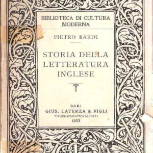 STORIA DELLA LETTERATURA INGLESE
