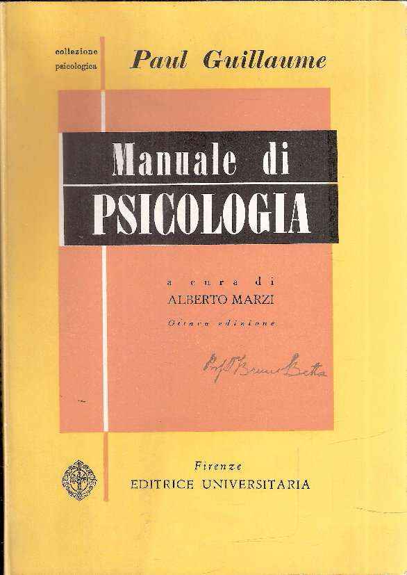 MANUALE DI PSICOLOGIA