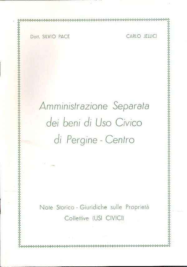 AMMINISTRAZIONE SEPARATA DEI BENI DI USO CIVICO DI PERGINE-CENTRO