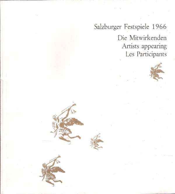 SALZBURGER FESTSPIELE 1966 DIE MITWIRKENDEN