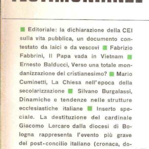 TESTIMONIANZE - QUADERNI MENSILI - ANNATA COMPLETA 1968