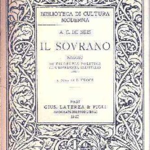 IL SOVRANO SAGGIO DI FILOSOFIA POLITICA CON RIFERENZA ALL'ITALIA (1868)