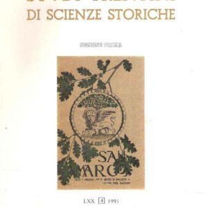 STUDI TRENTINI DI SCIENZE STORICHE LXX SEZIONE PRIMA
