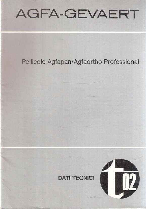 PELLICOLE AGFAPAN/AGFAORTHO PROFESSIONAL DATI TECNICI