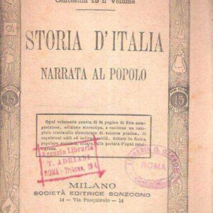 STORIA D'ITALIA NARRATA AL POPOLO