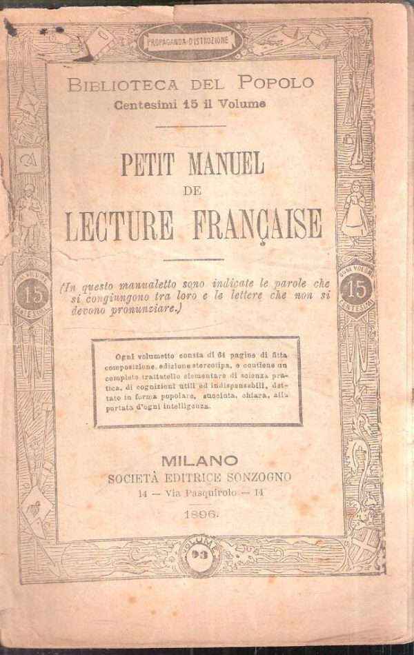 PETIT MANUEò DE LECTURE FRANCAISE