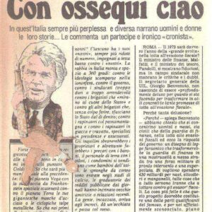 CON OSSEQUI CIAO