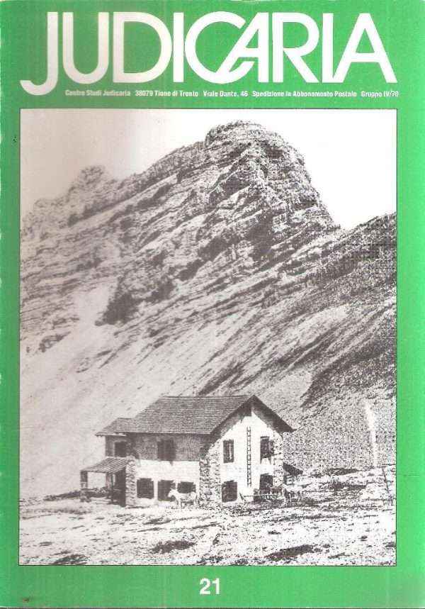 JUDICARIA N. 21