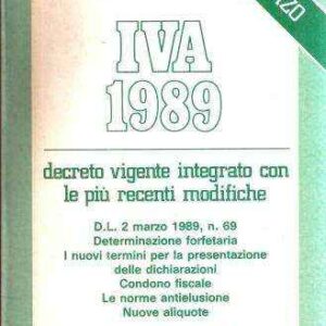 IVA 1989 DECRETO VIGENTE INTEGRATO CON LE PIU' RECENTI MODIFICHE