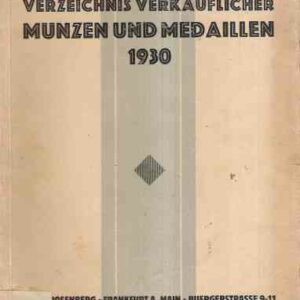 VERZEICHNIS VERKAUFLICHER MUNZEN UND MEDAILLEN 1930