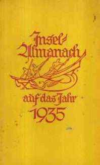 INSEL-ALMANACH AUF DAS JAHR 1935