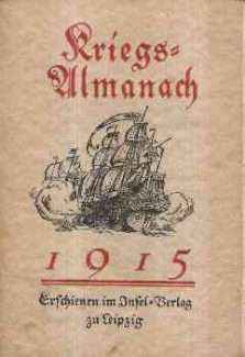 INSEL-ALMANACH AUF DAS JAHR 1915