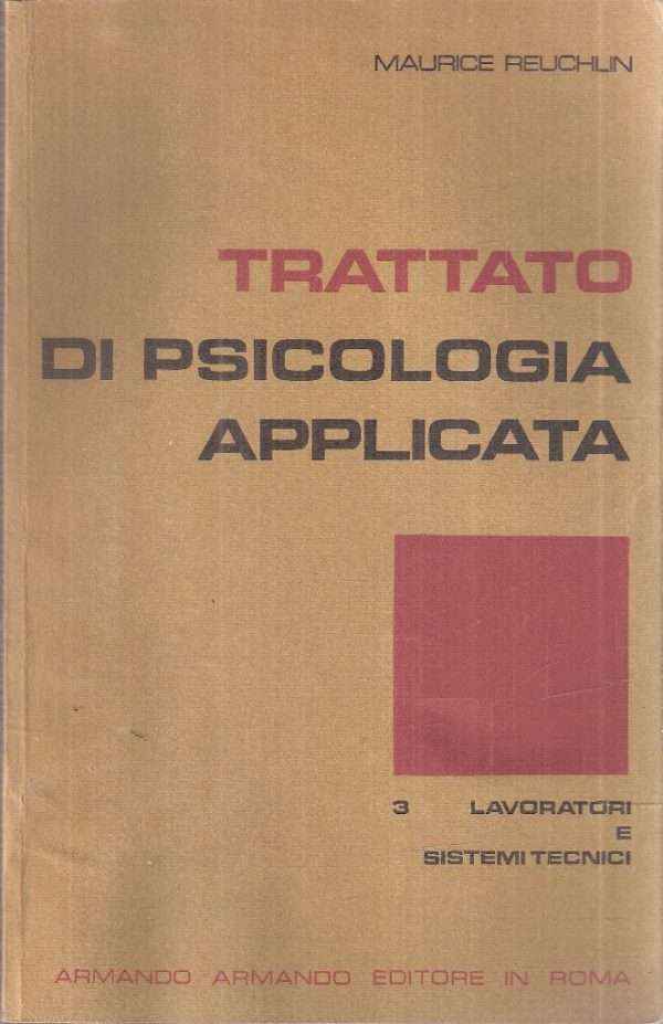 TRATTATO DI PSICOLOGIA APPLICATA