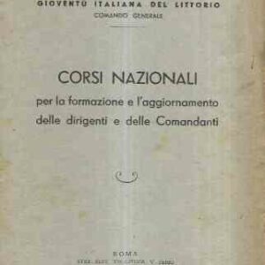 CORSI NAZIONALI PER LA FORMAZIONE E L'AGGIORNAMENTO DEI DIRIGENTI E DEI COMANDANTI