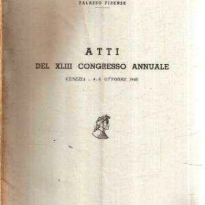 ATTI DEL XLIII CONGRESSO ANNUALE