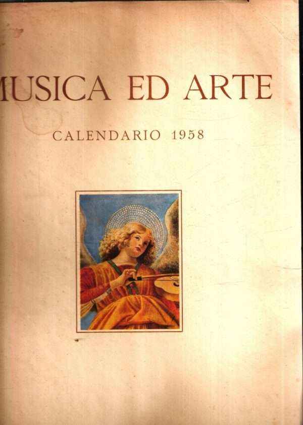 MUSICA ED ARTE CALENDARIO 1958
