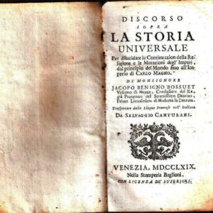 DISCORSO SOPRA LA STORIA UNIVERSALE