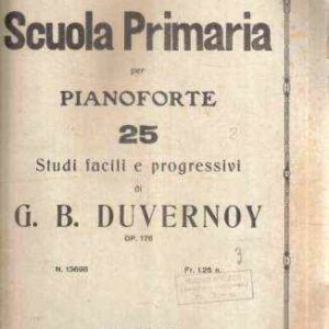 SCUOLA PRIMARIA PER PIANOFORTE 25 STUDI FACILI E PROGRESSIVI