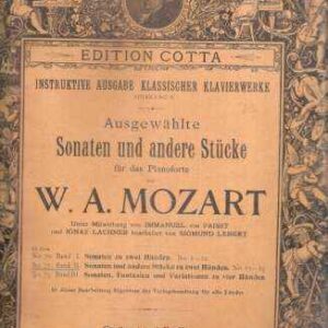 AUSGEWAHLTE SONATEN UND ANDERE STUCKE FUR DAS PIANOFORTE