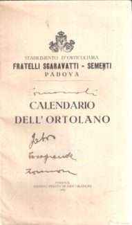 CALENDARIO DELL'ORTOLANO