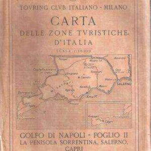 CARTA DELLE ZONE TURISTICHE D'ITALIA - GOLFO DI NAPOLI FOGLIO II