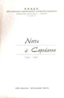 MENU' PER LA NOTTE DI CAPODANNO 1966-1967