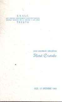 MENU' DEL CORSO CONVITTUALE ALBERGHIERO