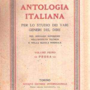 ANTOLOGIA ITALIANA PER LO STUDIO DEI VARI GENERI DEL DIRE