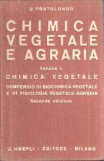CHIMICA VEGETALE E AGRARIA VOL. I CHIMICA VEGETALE